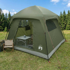 Family Tent Cabin Waterproof Olive green 4-Person