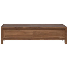vidaXL TV Cabinet 110 x 30 x 30 cm Solid Teak Wood Natural 5