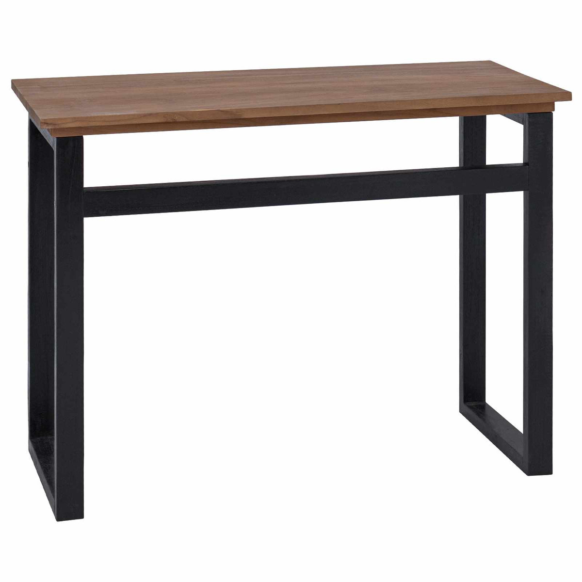 vidaXL Desk Natural Solid Teak Wood 100 x 45 x 75cm 1