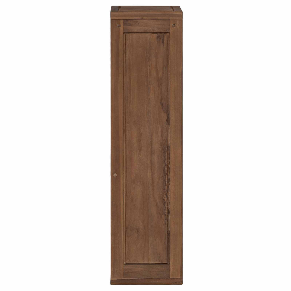 vidaXL Bathroom Side Cabinet Natural 25 x 25 x 100 cm Solid Teak Wood 4