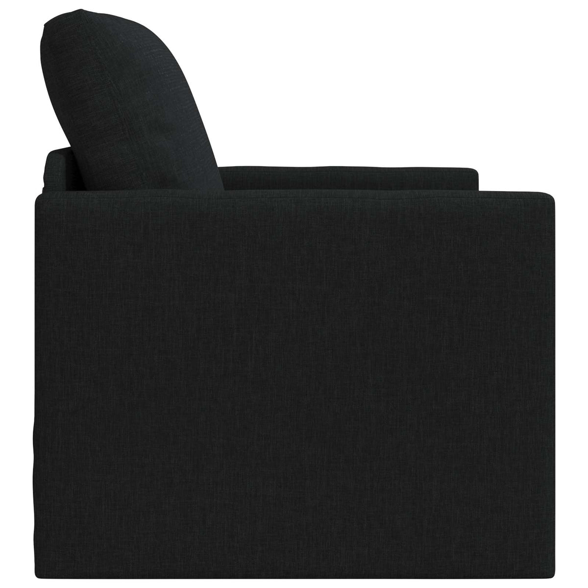 Folding Sofa Bed 74 x 77 x 81 cm Fabric Black