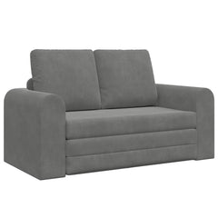 Folding Sofa Bed 148 x 71 x 83 cm Velvet Dark grey