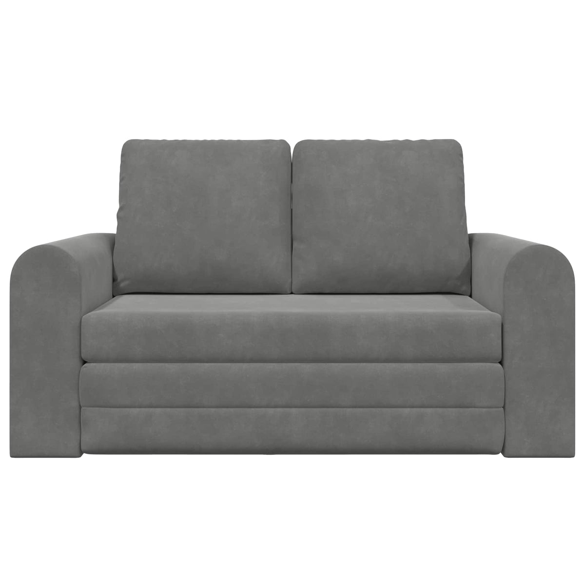 Folding Sofa Bed 148 x 71 x 83 cm Velvet Dark grey