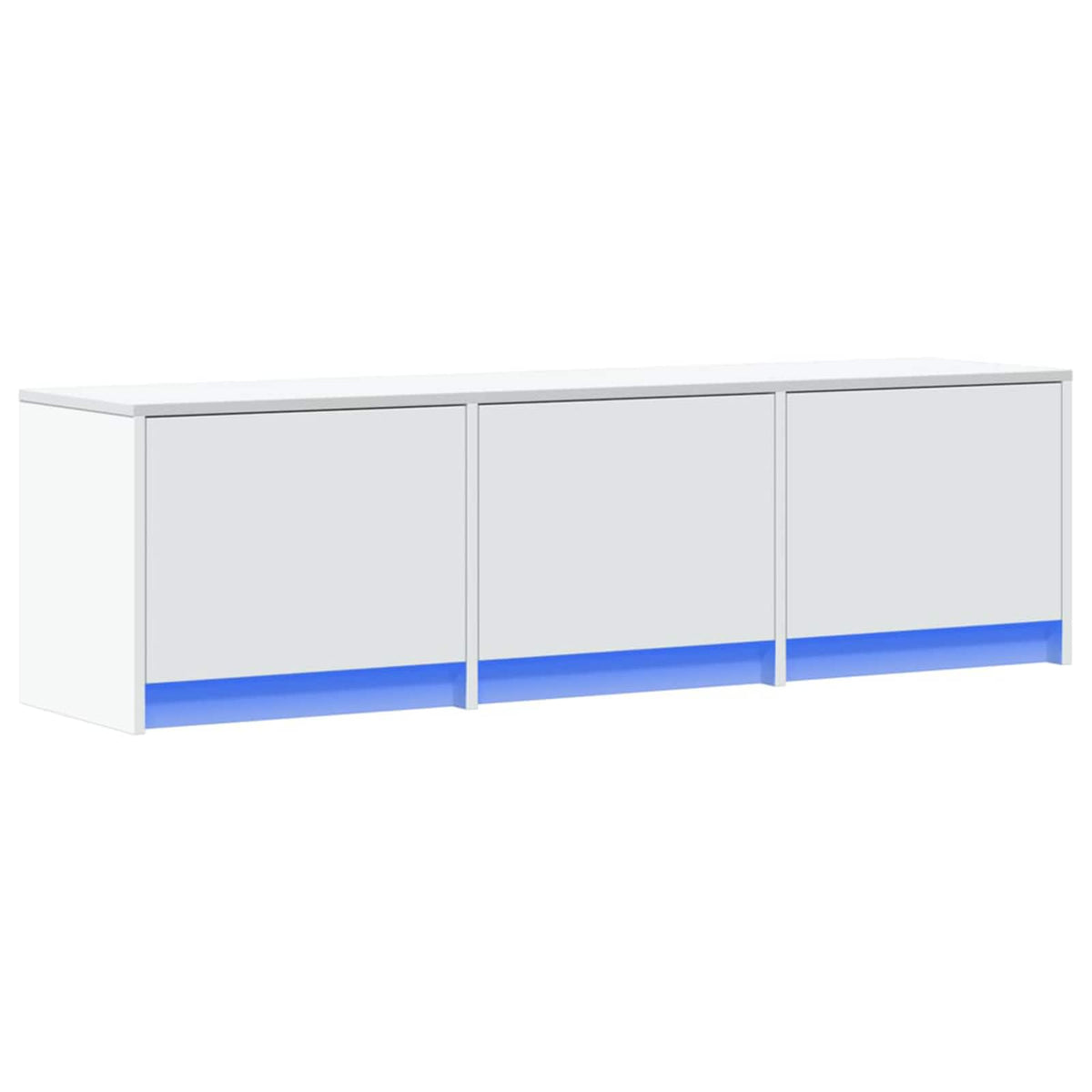 TV Cabinet Engineered Wood Width 140 cm White