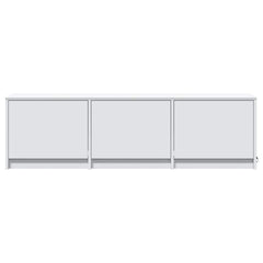 TV Cabinet Engineered Wood Width 140 cm White