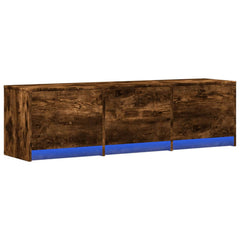 TV Cabinet Engineered Wood Width 140 cm Smoked oak