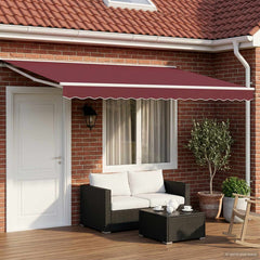 Awning White Burgundy