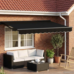 Solar Awning Anthracite Black