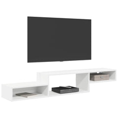 vidaXL Wall-mounted TV Cabinet Wall-Mounted White 150 x 28 x 26 cm 3