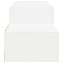 vidaXL Wall-mounted TV Cabinet Wall-Mounted White 150 x 28 x 26 cm 6