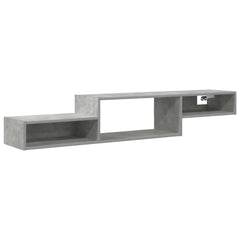vidaXL Wall-mounted TV Cabinet Wall-Mounted Concrete Grey 2