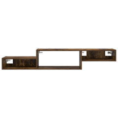 vidaXL Wall-mounted TV Cabinet Wall-Mounted Smoked Oak 5
