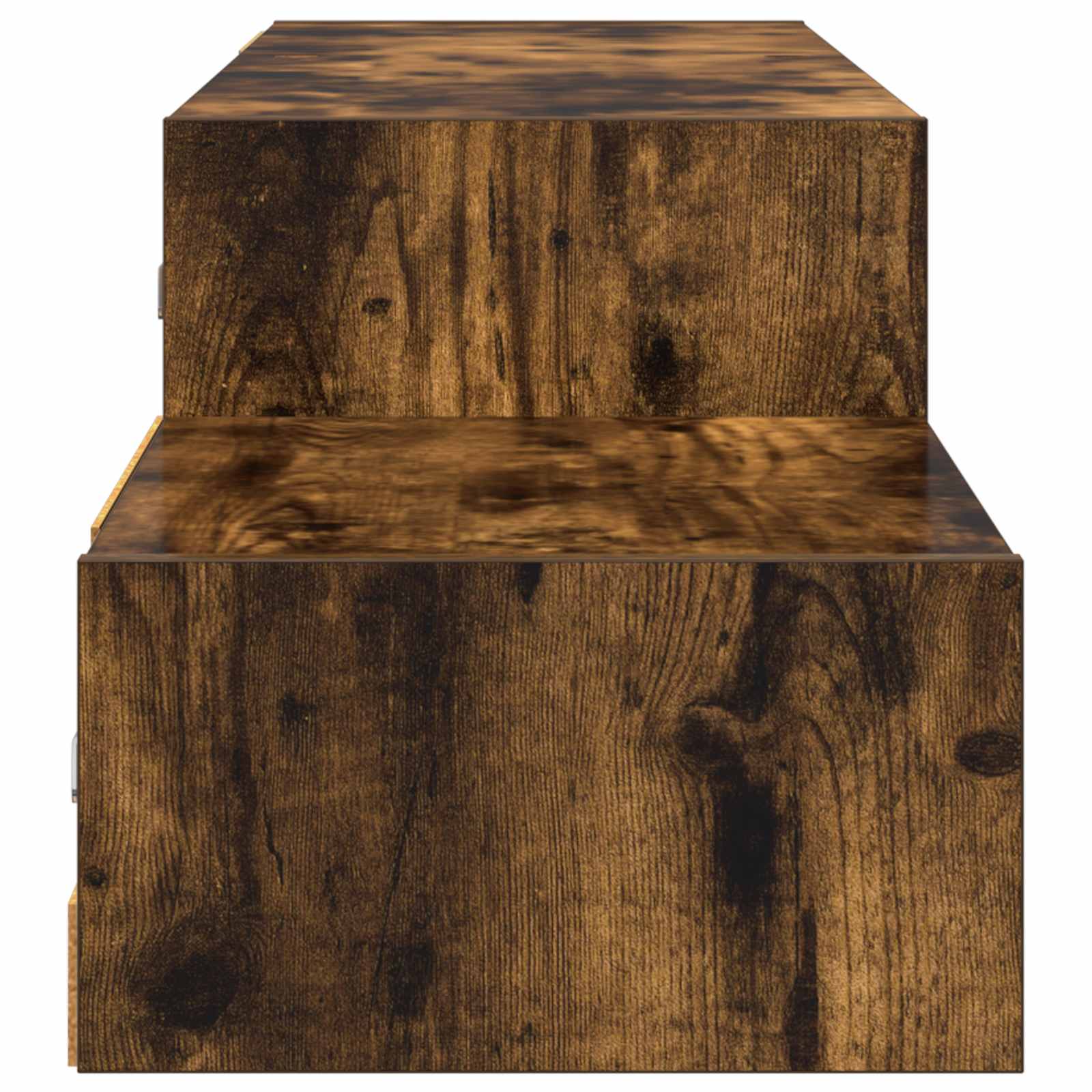 vidaXL Wall-mounted TV Cabinet Wall-Mounted Smoked Oak 6