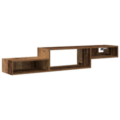 vidaXL Wall-mounted TV Cabinet Wall-Mounted Old Wood 150 x 28 x 26 cm 2