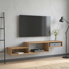 vidaXL Wall-mounted TV Cabinet Wall-Mounted Artisan Oak 4