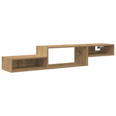 vidaXL Wall-mounted TV Cabinet Wall-Mounted Artisan Oak 2