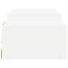 vidaXL Wall-mounted TV Cabinet Wall-Mounted White 140 x 28 x 21 cm 6