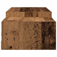 vidaXL Wall-mounted TV Cabinet Wall-Mounted Old Wood 140 x 28 x 21 cm 6