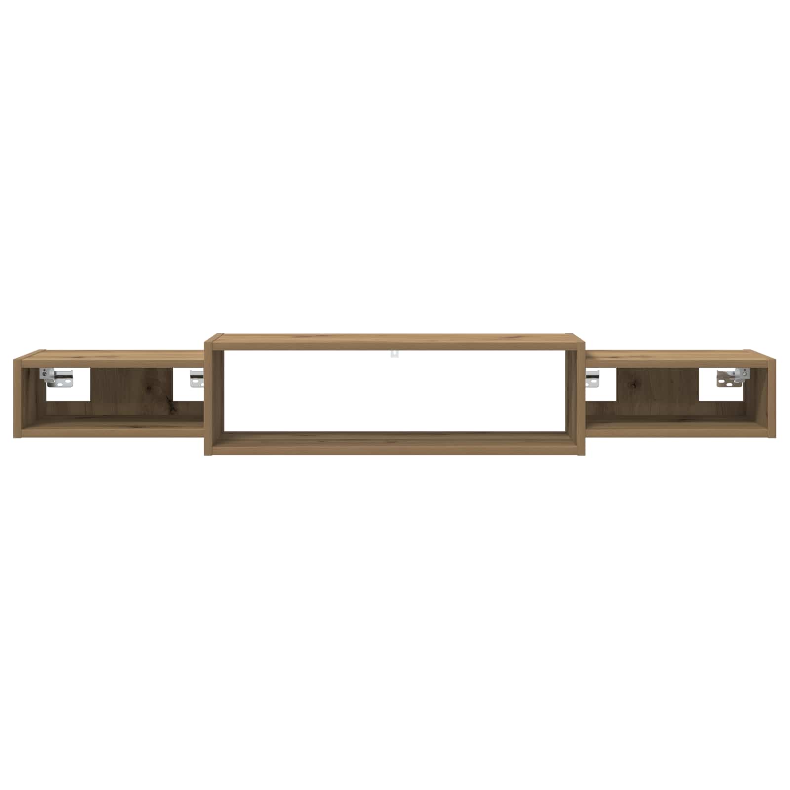 vidaXL Wall-mounted TV Cabinet Wall-Mounted Artisan Oak 5