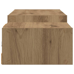 vidaXL Wall-mounted TV Cabinet Wall-Mounted Artisan Oak 6