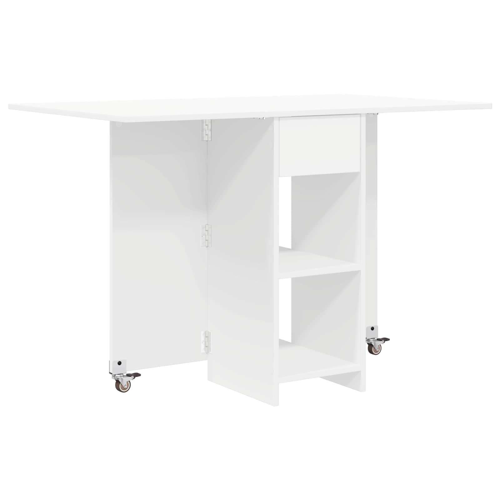 vidaXL Dinning Table 115 x 70 x 75 cm Engineered Wood White 2
