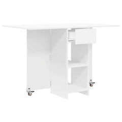 vidaXL Dinning Table 115 x 70 x 75 cm Engineered Wood White 5