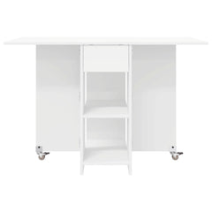 vidaXL Dinning Table 115 x 70 x 75 cm Engineered Wood White 6
