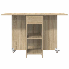 vidaXL Dinning Table 115 x 70 x 75 cm Engineered Wood Sonoma Oak 6