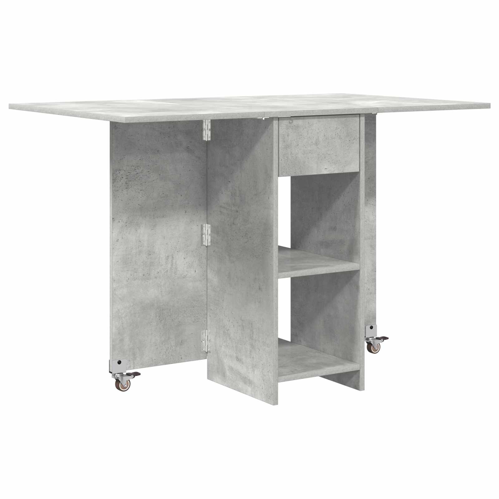 vidaXL Dinning Table 115 x 70 x 75 cm Engineered Wood Concrete Grey 2