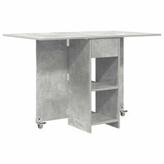 vidaXL Dinning Table 115 x 70 x 75 cm Engineered Wood Concrete Grey 2