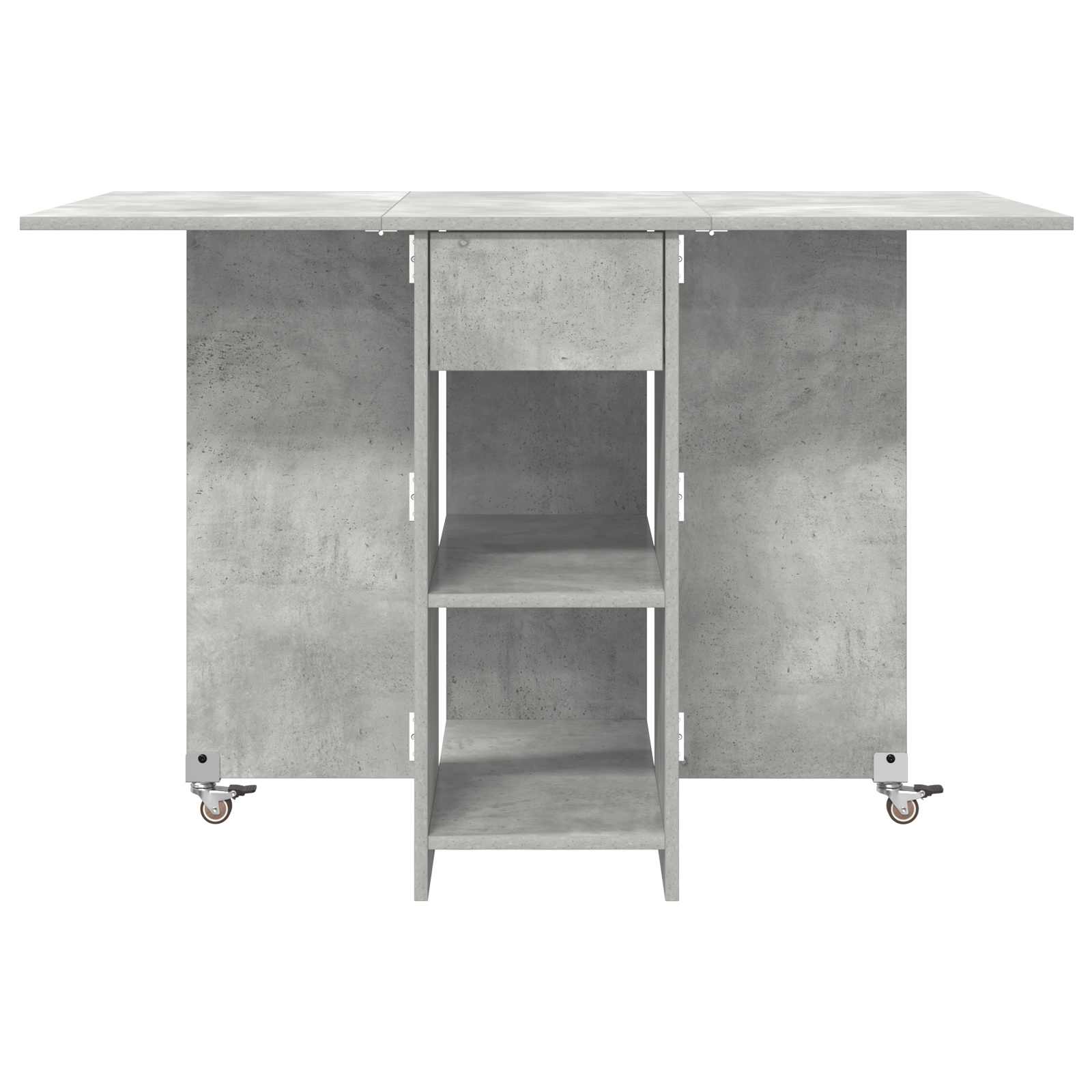 vidaXL Dinning Table 115 x 70 x 75 cm Engineered Wood Concrete Grey 6