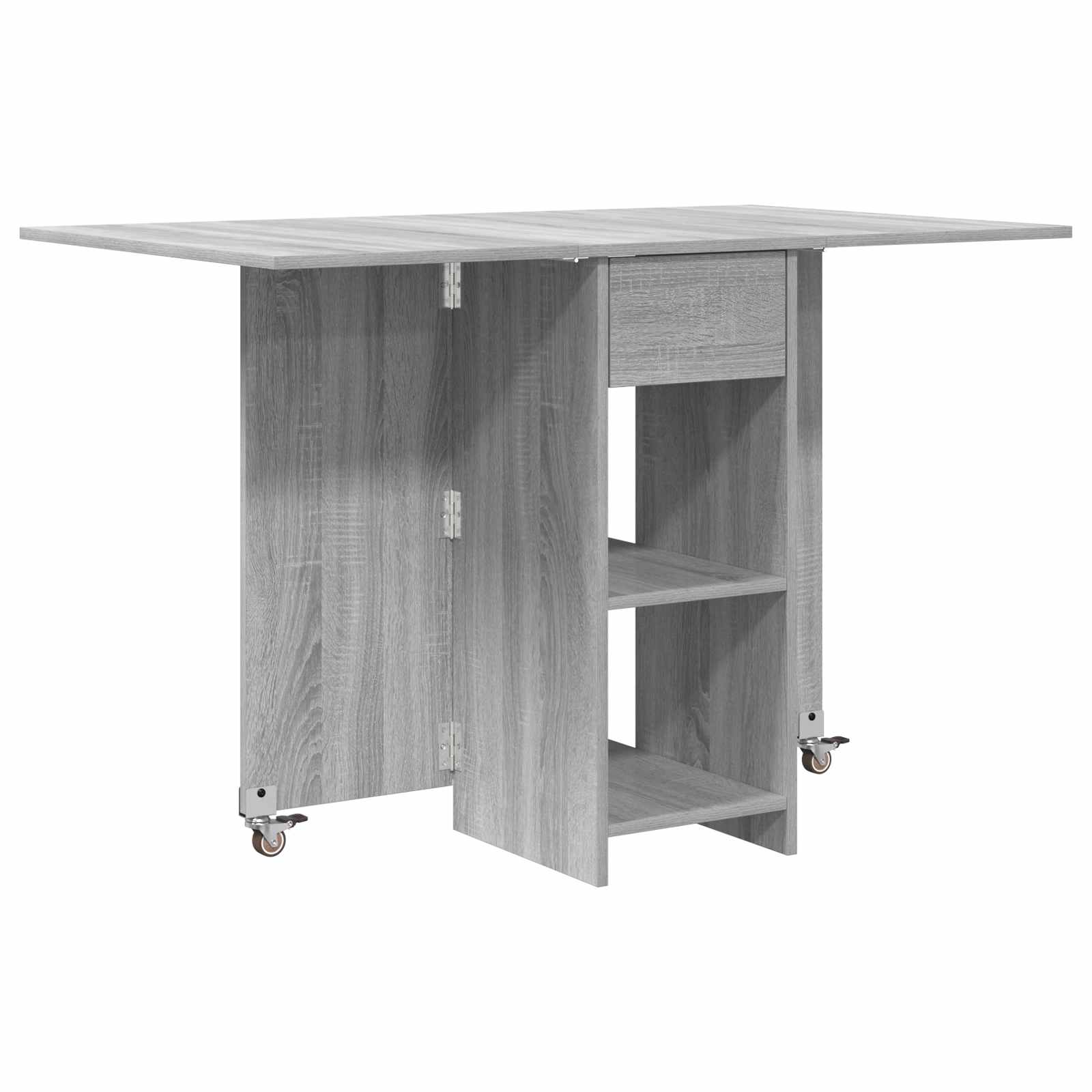 vidaXL Dinning Table 115 x 70 x 75 cm Engineered Wood Grey Sonoma 2