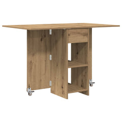 vidaXL Dinning Table 115 x 70 x 75 cm Engineered Wood Artisan Oak 2