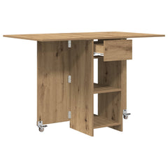 vidaXL Dinning Table 115 x 70 x 75 cm Engineered Wood Artisan Oak 5