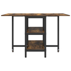 vidaXL Dinning Table 122 x 80 x 76.5 cm Engineered Wood Smoked Oak 5