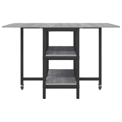 vidaXL Dinning Table 122 x 80 x 76.5 cm Engineered Wood Grey Sonoma 5