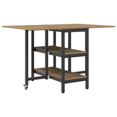 vidaXL Dinning Table 122 x 80 x 76.5 cm Engineered Wood Artisan Oak 2