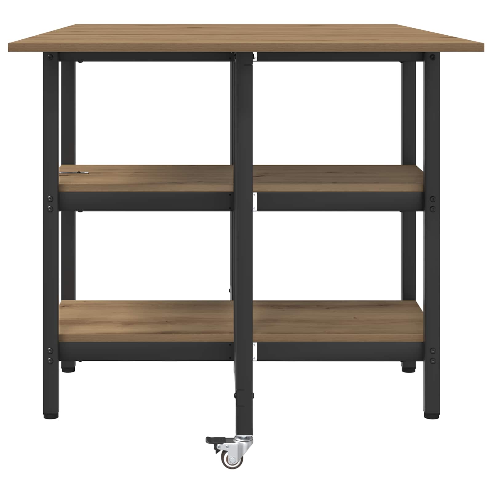 vidaXL Dinning Table 122 x 80 x 76.5 cm Engineered Wood Artisan Oak 6