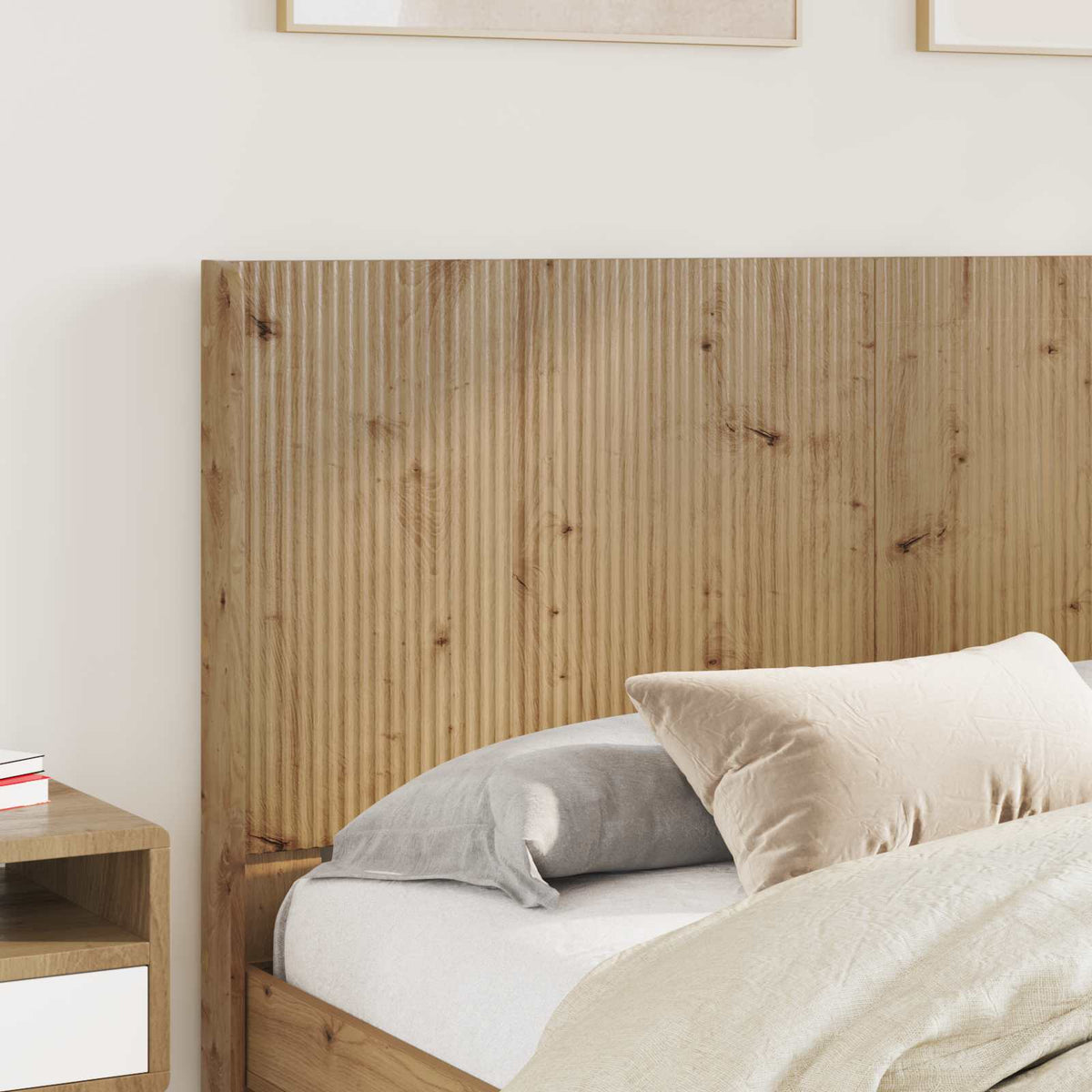 Headboard Engineered Wood Artisan oak 140 cm