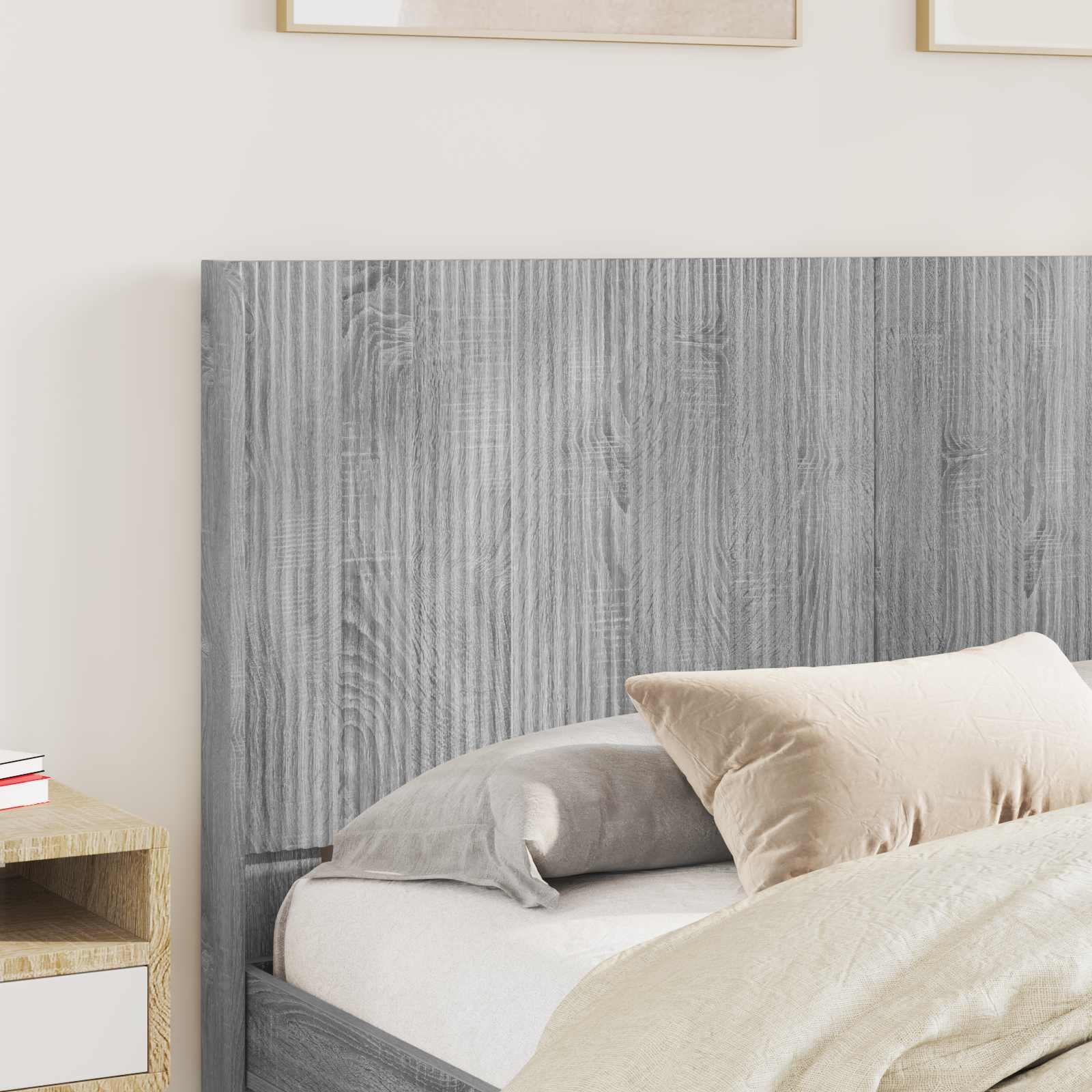 vidaXL Headboard Grey Sonoma Engineered Wood 3