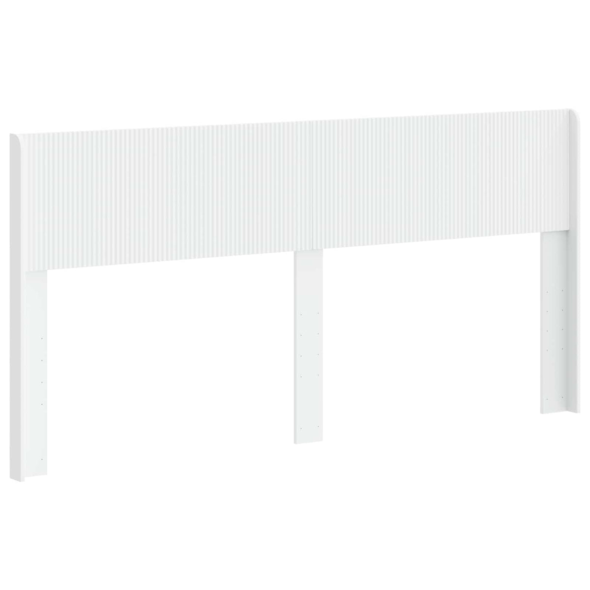 Headboard Engineered Wood White 200 cm