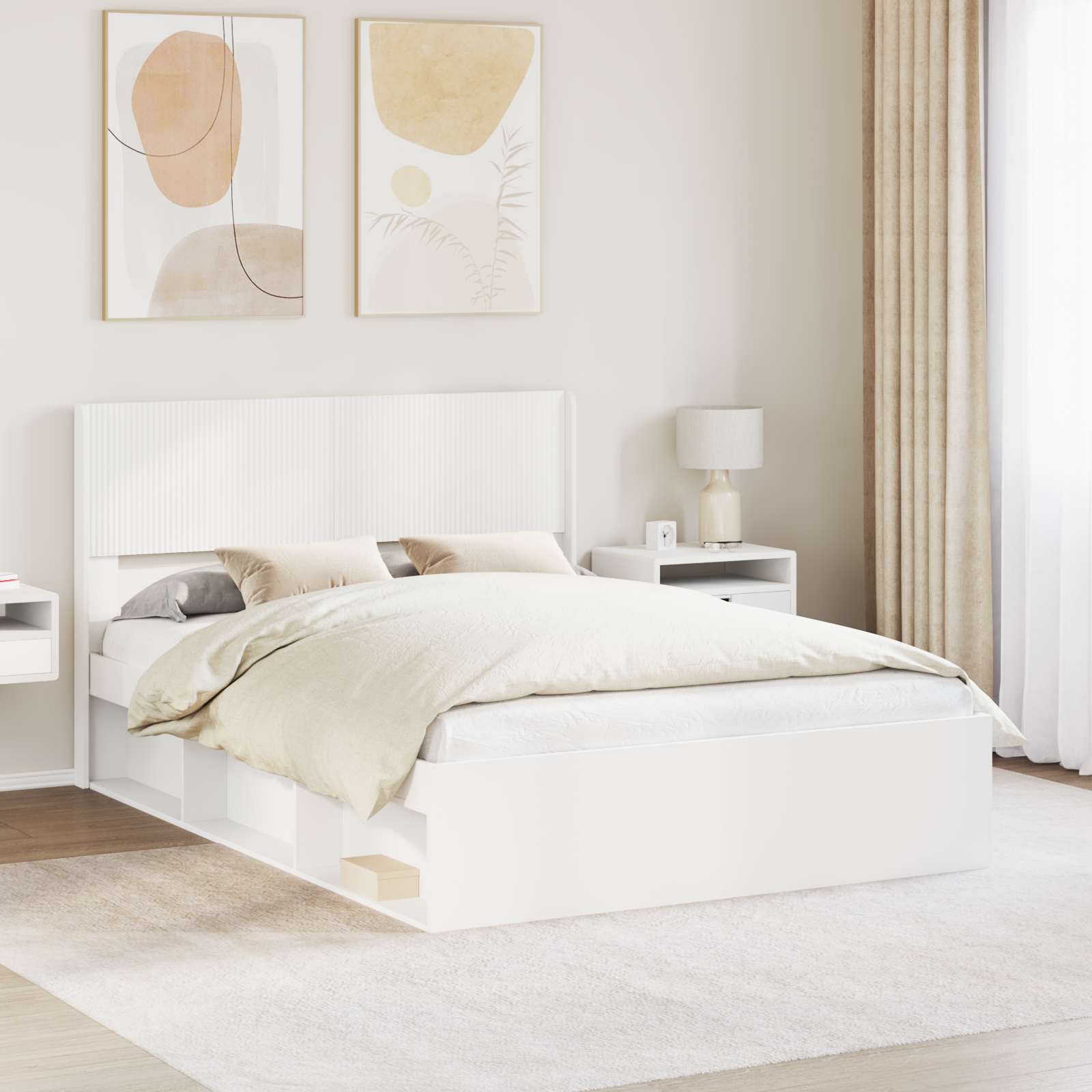 vidaXL Headboard White PB 1