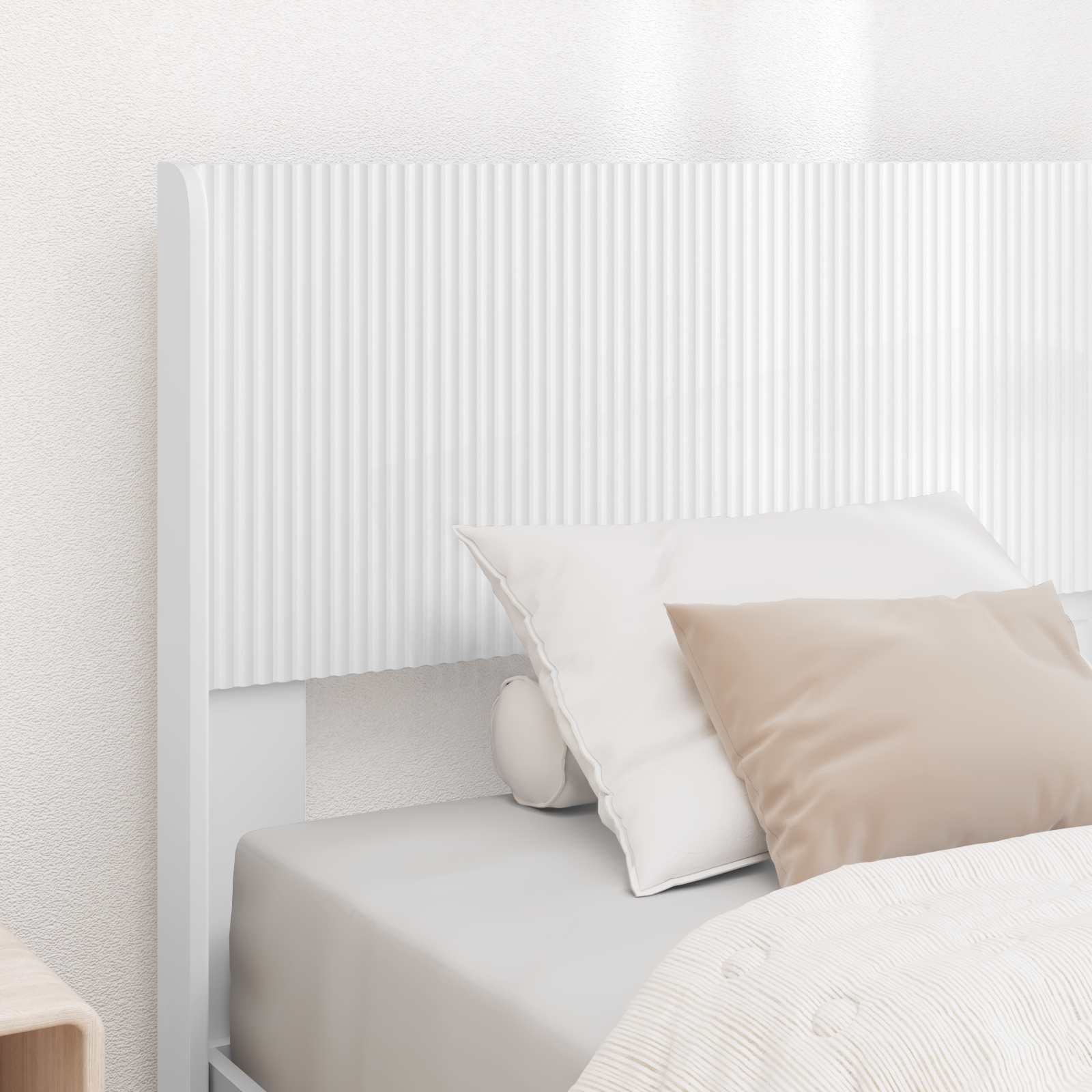 vidaXL Headboard White PB 3