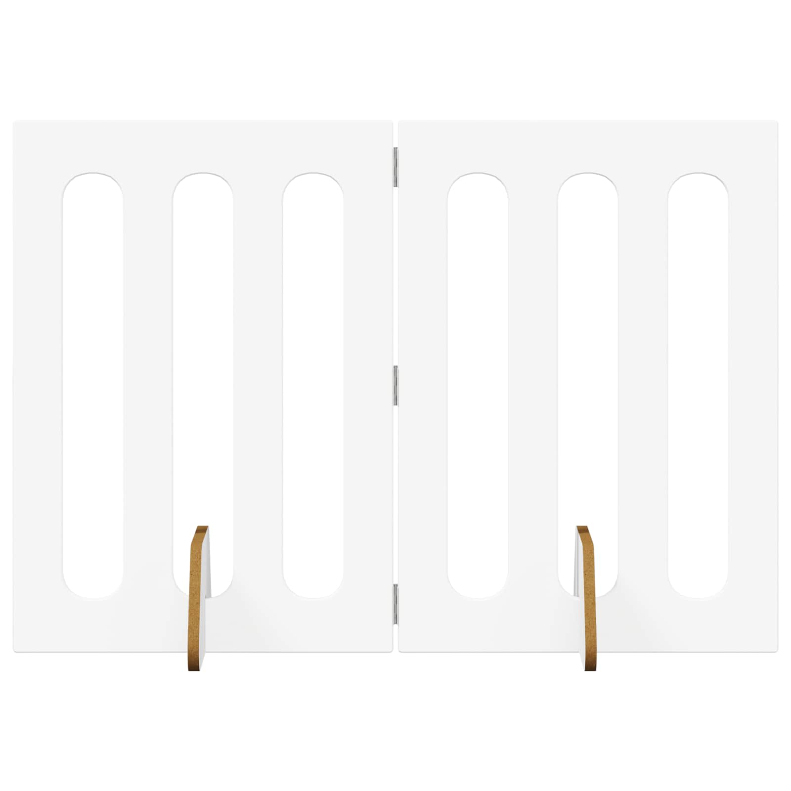 vidaXL Folding Pet Fence 2 pcs White 100.5 x 38 x 70 cm 2