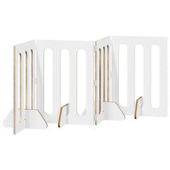 vidaXL Folding Pet Fence 4 pcs Sonoma Oak 201 x 38 x 70 cm 5