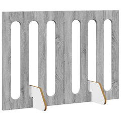 vidaXL Folding Pet Fence 2 pcs Grey Sonoma 100.5 x 38 x 70 cm 3