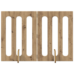 vidaXL Folding Pet Fence 2 pcs Artisan Oak 100.5 x 38 x 70 cm 2