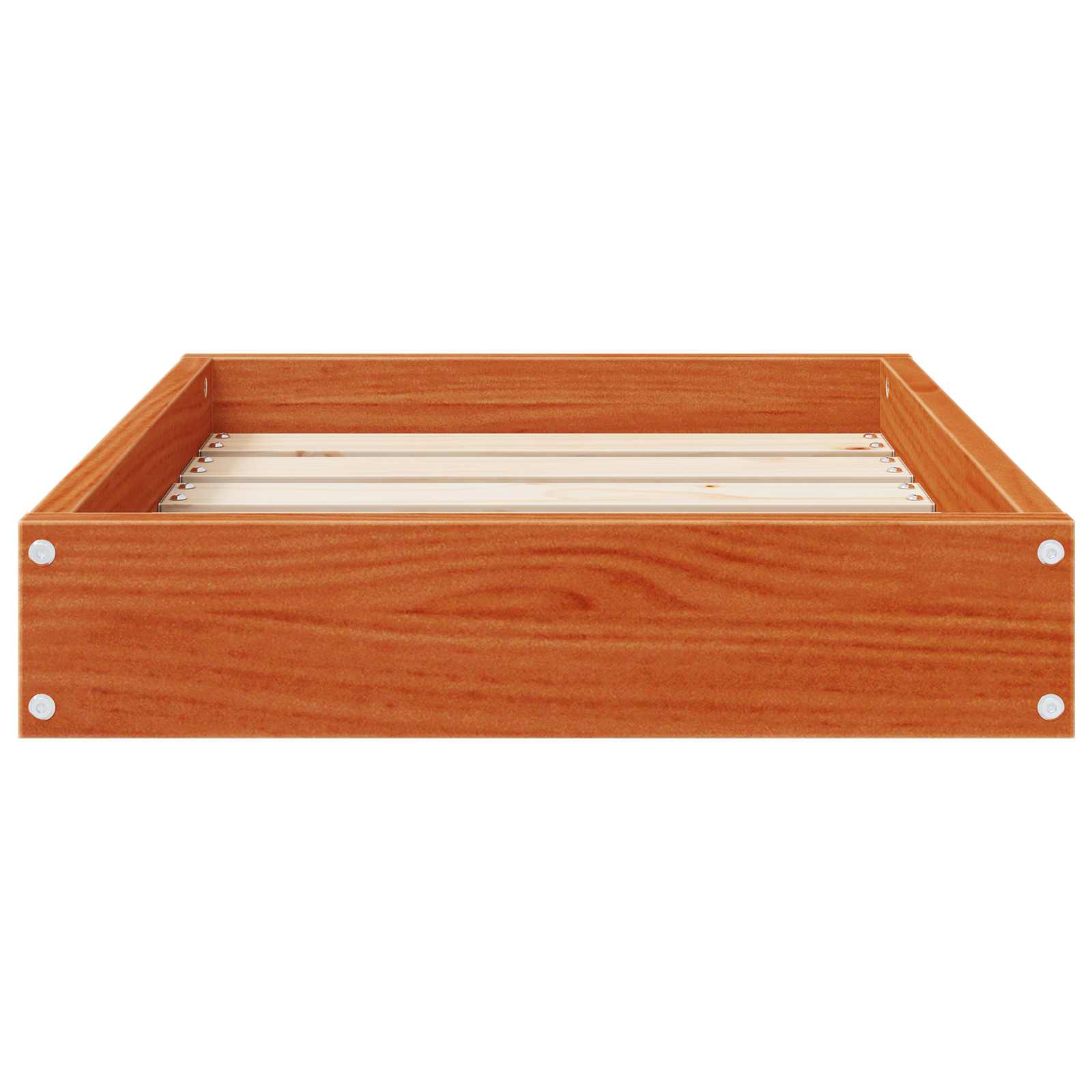 vidaXL Dog Bed Wax Brown 51.5 x 44 x 9 cm Solid Pine Wood 6