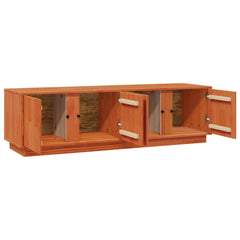 TV Cabinet 140x40x40 cm Solid Wood Pine Wax brown