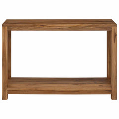 vidaXL Console Table Natural 110 x 35 x 75 cm Solid Teak Wood 2